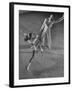 Husband and Wife Skating Team Narena Greer and Richard Norris Skating with "The Ice Follies"-Gjon Mili-Framed Photographic Print