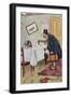 Husband Disappointed to Find His Wife Has Gone Out to a Suffragette Meeting-null-Framed Giclee Print