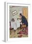 Husband Disappointed to Find His Wife Has Gone Out to a Suffragette Meeting-null-Framed Giclee Print