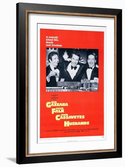 Husbands, Peter Falk, Ben Gazzara, John Cassavetes, 1970-null-Framed Art Print