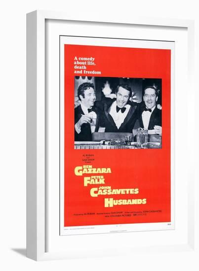 Husbands, Peter Falk, Ben Gazzara, John Cassavetes, 1970-null-Framed Art Print