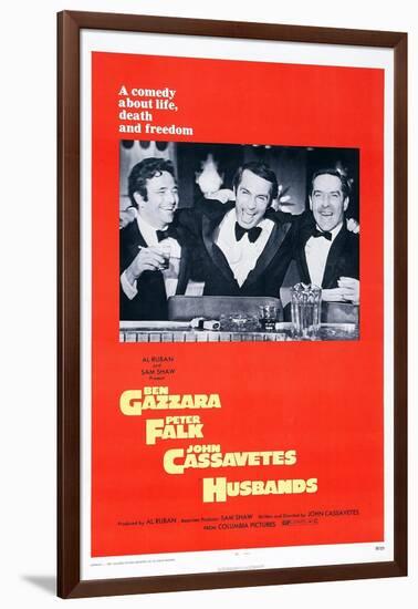 Husbands, Peter Falk, Ben Gazzara, John Cassavetes, 1970-null-Framed Art Print