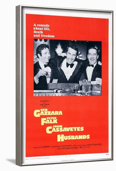 Husbands, Peter Falk, Ben Gazzara, John Cassavetes, 1970-null-Framed Art Print