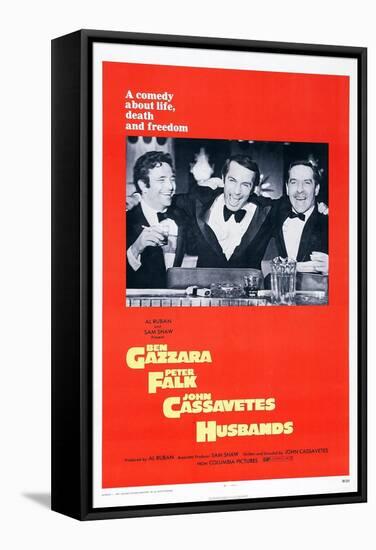 Husbands, Peter Falk, Ben Gazzara, John Cassavetes, 1970-null-Framed Stretched Canvas