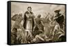 Huscar and Atahualpa Fighting over the Inca Empire-John Harris Valda-Framed Stretched Canvas