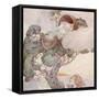 Hush-A-Bye Baby on the Tree Top-Anne Anderson-Framed Stretched Canvas