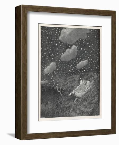 Hush-A-Bye Baby on the Tree Top-S.h. Sime-Framed Art Print