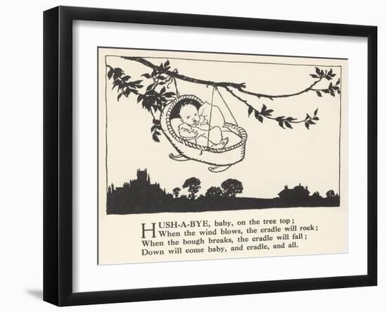 Hush-A-Bye Baby-Arthur Rackham-Framed Art Print