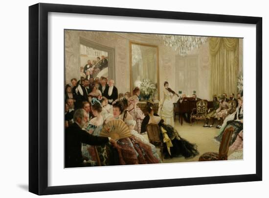 Hush! (The Concert), c.1875-James Jacques Joseph Tissot-Framed Giclee Print