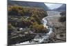 Hushe village beside a meandering river, Gilgit-Baltistan, northern Pakistan, Asia-Alex Treadway-Mounted Photographic Print