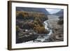 Hushe village beside a meandering river, Gilgit-Baltistan, northern Pakistan, Asia-Alex Treadway-Framed Photographic Print