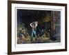 Husking, 1861-Currier & Ives-Framed Giclee Print