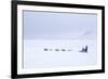 Husky Dog Sled at Dusk, Longyearbyen, Spitsbergen, Svalbard, Arctic Circle, Norway, Scandinavia-Stephen Studd-Framed Photographic Print