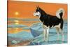 Husky Dog-Angus Mcbride-Stretched Canvas