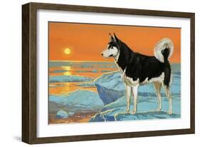 Husky Dog-Angus Mcbride-Framed Giclee Print