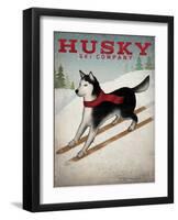 Husky Ski Co-Wild Apple Portfolio-Framed Art Print