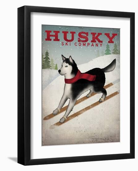 Husky Ski Co-Wild Apple Portfolio-Framed Art Print