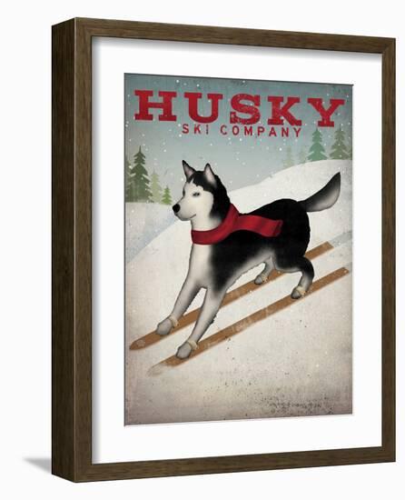 Husky Ski Co-Wild Apple Portfolio-Framed Art Print