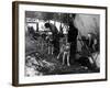 Husky Sleigh-null-Framed Photographic Print