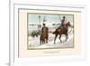 Hussars and Uhlans Destroying Telegraph Wires and Railroads-G. Arnold-Framed Art Print