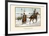 Hussars and Uhlans Destroying Telegraph Wires and Railroads-G. Arnold-Framed Art Print