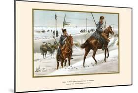 Hussars and Uhlans Destroying Telegraph Wires and Railroads-G. Arnold-Mounted Art Print