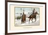 Hussars and Uhlans Destroying Telegraph Wires and Railroads-G. Arnold-Framed Premium Giclee Print