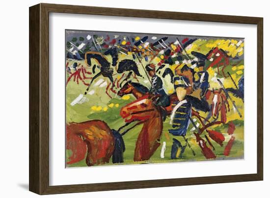 Hussars on a Sortie, 1913-August Macke-Framed Giclee Print