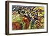 Hussars on a Sortie, 1913-August Macke-Framed Giclee Print