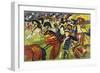 Hussars on a Sortie, 1913-August Macke-Framed Giclee Print