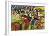 Hussars on a Sortie, 1913-August Macke-Framed Premium Giclee Print