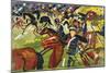 Hussars on a Sortie, 1913-August Macke-Mounted Premium Giclee Print