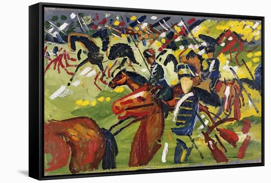 Hussars on a Sortie, 1913-August Macke-Framed Stretched Canvas