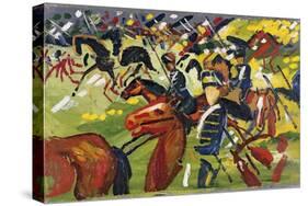 Hussars on a Sortie, 1913-August Macke-Stretched Canvas