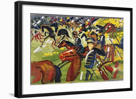 Hussars on a Sortie, 1913-August Macke-Framed Giclee Print