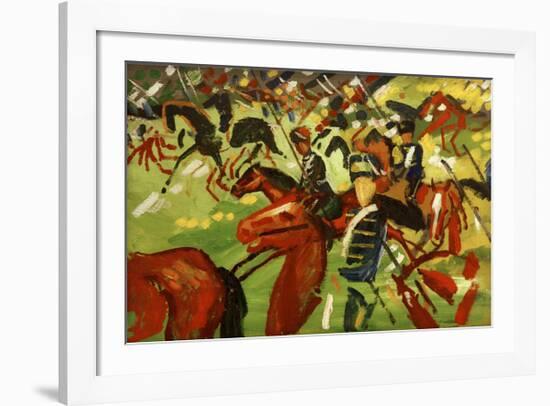 Hussars on Horseback-Auguste Macke-Framed Giclee Print