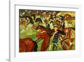 Hussars on Horseback-Auguste Macke-Framed Giclee Print