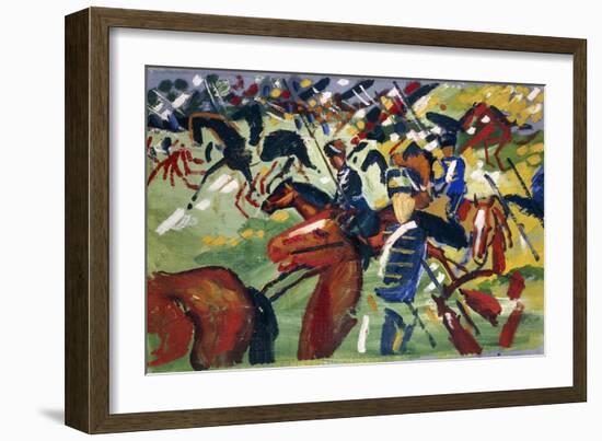 Hussars Setting Out. 1913-August Macke-Framed Giclee Print