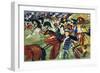 Hussars Setting Out. 1913-August Macke-Framed Giclee Print