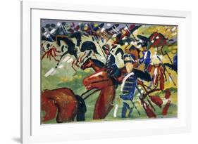 Hussars Setting Out, 1913-August Macke-Framed Giclee Print