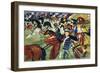 Hussars Setting Out, 1913-August Macke-Framed Giclee Print