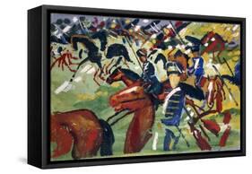 Hussars Setting Out, 1913-August Macke-Framed Stretched Canvas