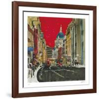 Hustle and Bustle, London-Susan Brown-Framed Collectable Print