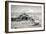 Hut and Mt. Erebus Photographed by Moonlight, 13th June 1911-Herbert Ponting-Framed Photographic Print