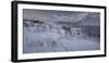 Hut at the Austnesfjorden, Higravtindan (Mountain), Lofoten-Rainer Mirau-Framed Photographic Print