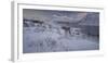 Hut at the Austnesfjorden, Higravtindan (Mountain), Lofoten-Rainer Mirau-Framed Photographic Print