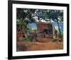 Hut by the Sea-Boscoe Holder-Framed Premium Giclee Print