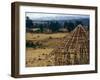 Hut Construction Above the Flatlands, Omo River Region, Ethiopia-Janis Miglavs-Framed Photographic Print