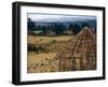 Hut Construction Above the Flatlands, Omo River Region, Ethiopia-Janis Miglavs-Framed Photographic Print