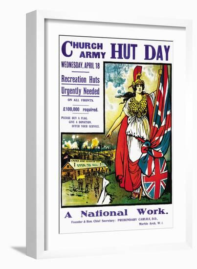 Hut Day, A National Work-Ernest Hasseldine-Framed Art Print